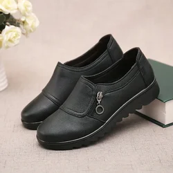 New Fashion Womens Flat Shoes Female Moccasin Slip-on Shoes Lightweight Women Casual Shoe Solid Color Versatile Zapatos De Mujer