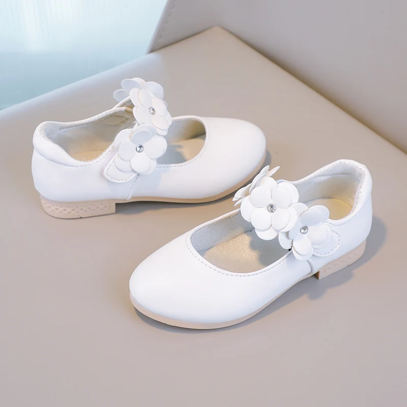 Herbst Mädchen Mary Jane Applikationen niedrigen Absatz schöne Kinder Prinzessin Schuh drei Farben spitzen Zehen atmungsaktiven Kinder Schuh 26-36 – Detail 12