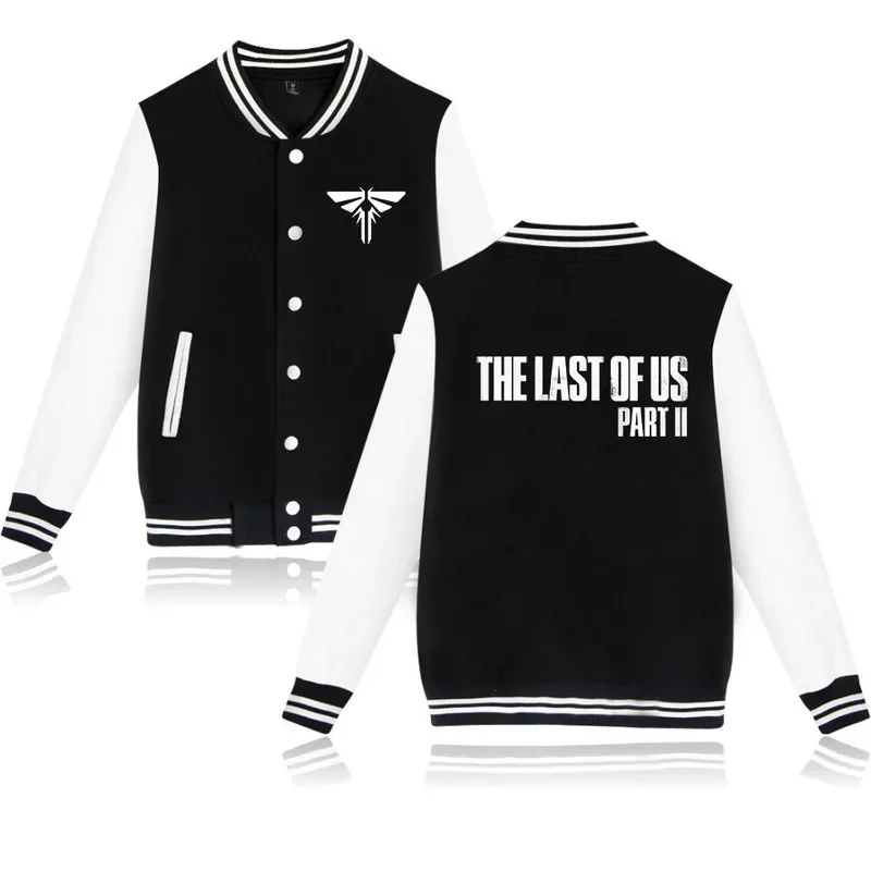 

The Last of Us Part 2 Varsity Baseball Bomber Jacket Men Women Hip Hop Harajuku Jackets Boys Girls Single Breasted Loose Coats