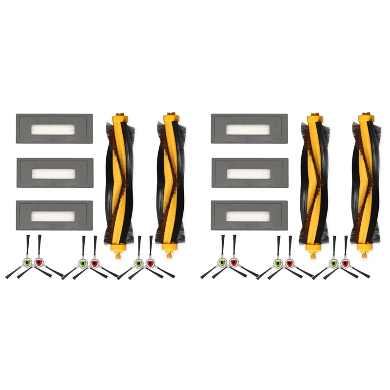 ABUD-2Set filtro hepa escova lateral principal para ecovacs deebot ozmo 930 dg36 aspirador de pó robô peça reposição