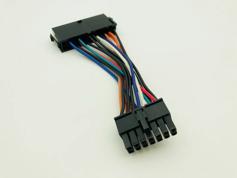 Câble d'alimentation pour carte mère Lenovo IBM Dell Q77 B75 A75 Q75, 10 pièces, fil 18AWG, adaptateur ATX 24 broches à 14 broches, 10cm