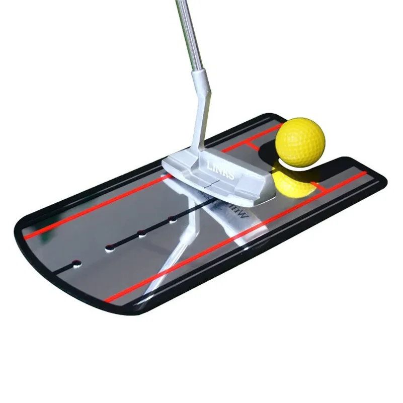 Golf Putting Practice Mirror Putting Mirror Alignment Training Aid Golf Practice Putter Mirror Eye Line
