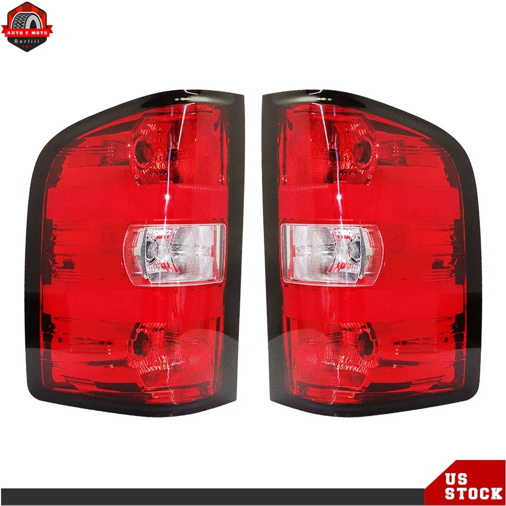

Pair Tail Lights Lamps For 2007-2013 Chevy Silverado 1500 2500 3500 HD LH&RH