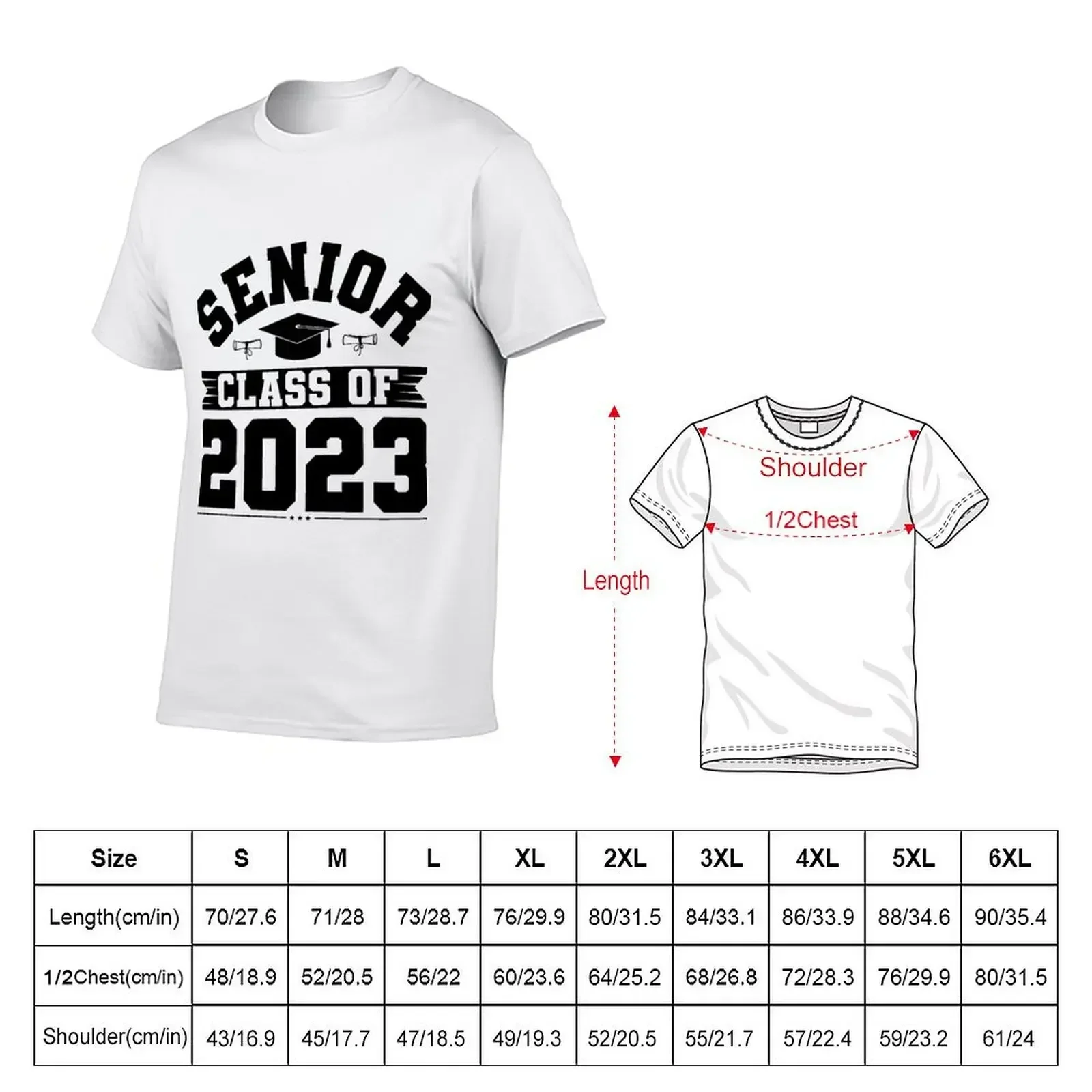 Senior Class of 2023 - Graduation 2023 T-Shirt vintage clothes blanks tees sweat shirts, men