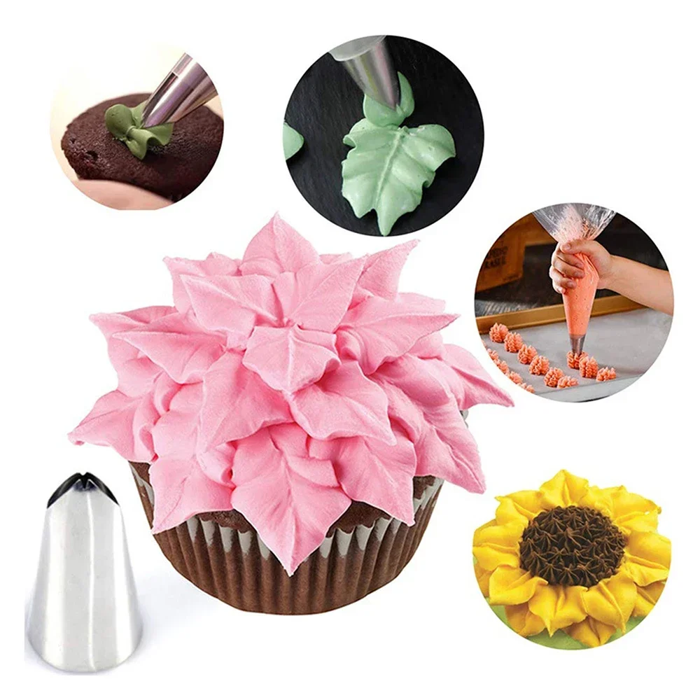 27pcs Russian Tulip Icing Piping Nozzles Pastry Cream Tips Stainless Stee Nozzleb Set Confectionery Bakeware Baking Cake Tools