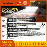 UNISHINE Ultra Slim 20-50 Inch LED Light Bar Spot Off Road 4x4 LED Work Light Bar For Truck ATV SUV Car LED Headlight 12V 24V