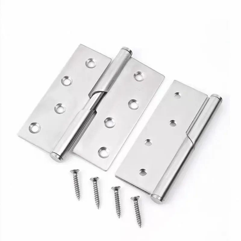 1PCS Heavy Duty Thickened Stainless Steel Lifting Release Hinge Self Closing Door Leaf 3-inch/4-inch Partition Door Accessories