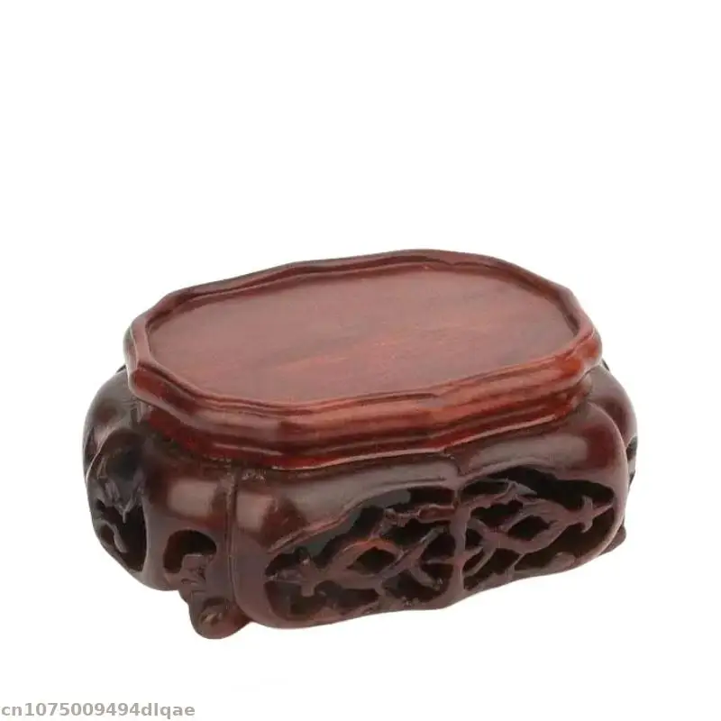 Redwood Carving Display Stand Miniature Model Handicrafts Display Stand Bonsai Vase Base Incense Burner Fish Tank Stand