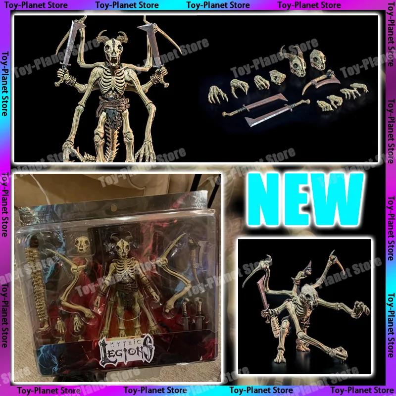 

【In Stock】Four Horsemen Mythic Legions Four Handed Skeleton Soldiers Shf Anime Figures Statue Collectible Model Custom Gift Toy