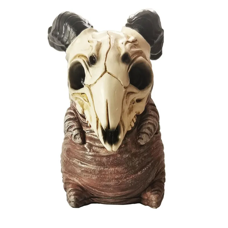 Resin Creepy Hill Creatures Statue Outdoor Store Decorative Animal Sculpture For Home Desk Garden Hallowen Decor Ornament