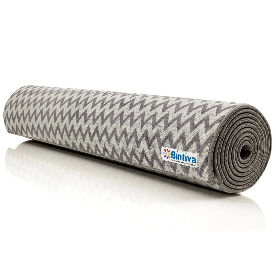 Yoga Mat 2 in 1 Towel and mat Combination Eco Friendly Unique Non Slip "Fusion" Mat - Grey