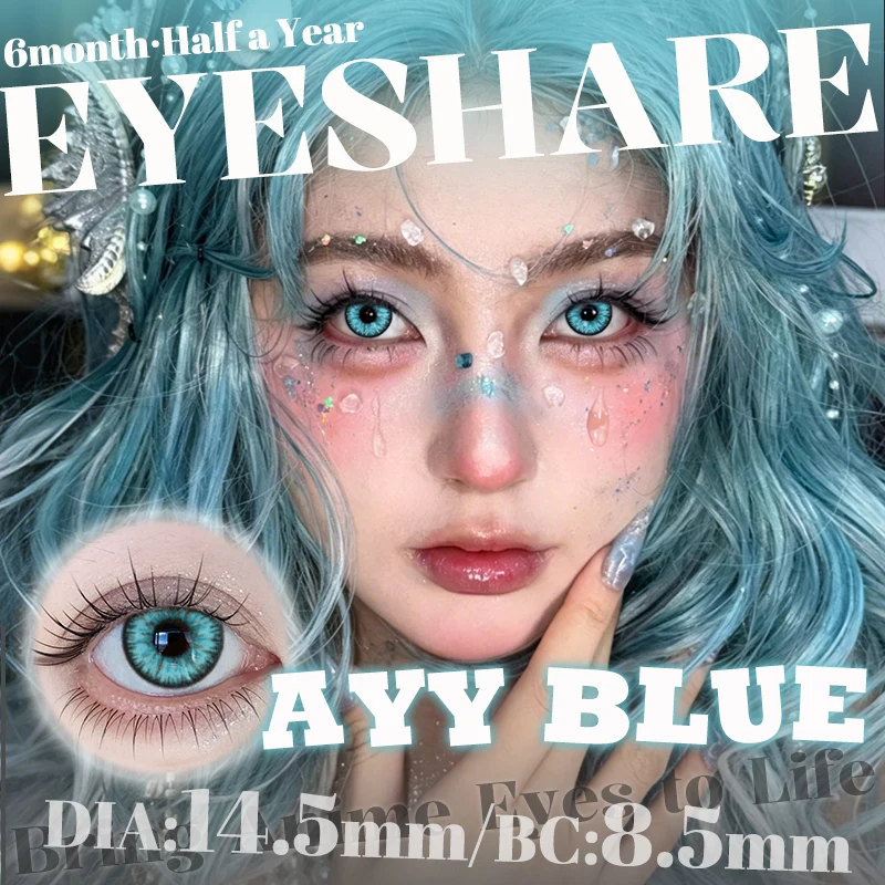 EYESHARE 1 Paar Rote Cosplay-Farbige Kontaktlinsen für Augen Verrücktes Halloween-Make-up Farbige Augenlinsen Anime-Zubehör – Detail 5