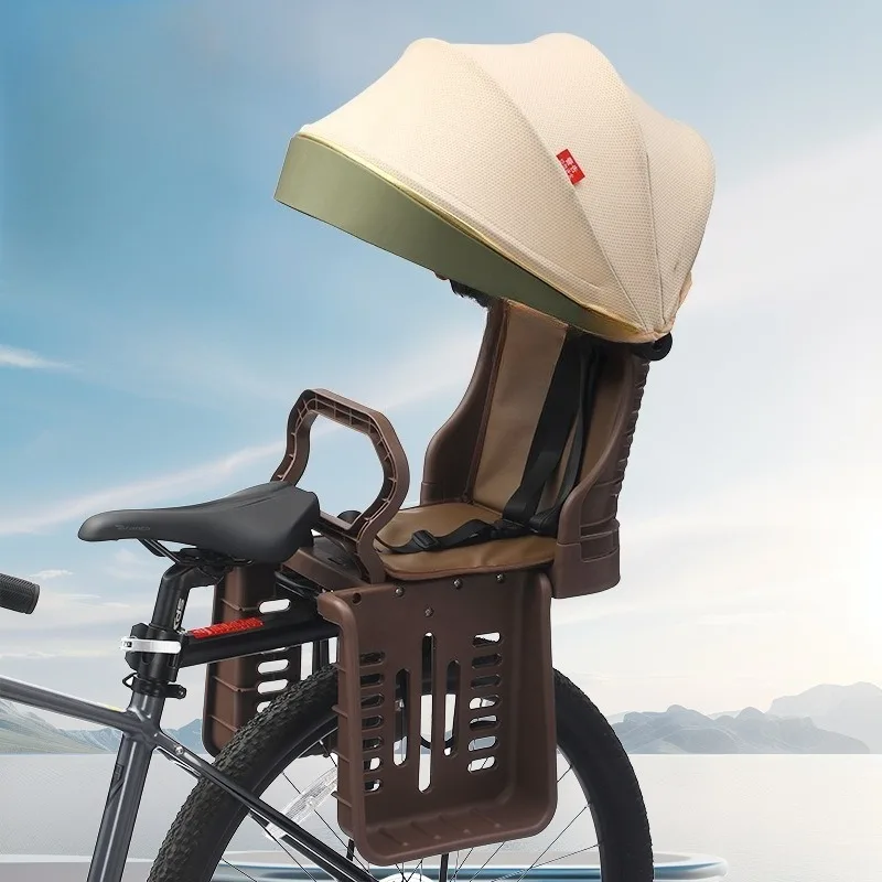 

Увеличенное сиденье для велосипеда с широким дышащим покрытием, комфортное, с высокими поручнями, широкими педалями, заднее сиденье для велосипеда, запчасти для велосипеда