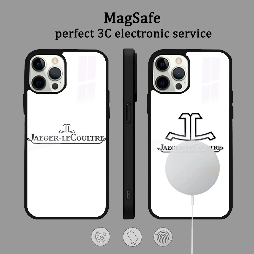 J-Jaeger-LeCoultre Phone Case For IPhone 16 15 14 13 12 11 Pro Max Plus Mini Magsafe Mirror Wireless Magnetic Cover