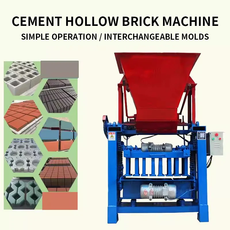 Cement Hollow Brick Machine Fully Automatic Cement Patterned Brick Machine Hollow Aerated Block Brick Machine Customized