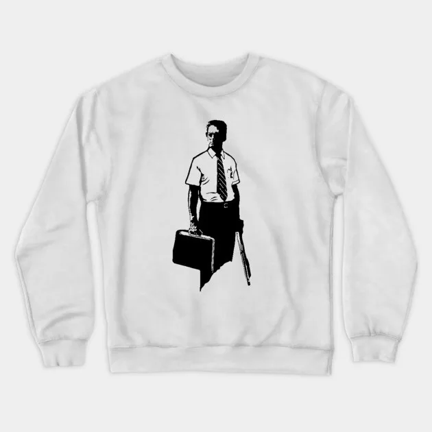 

Autumn and Winter Style Minimalist Cool Figure Sweatshirt, "Suit - Carrying Man" Graphic for A Trendy Look