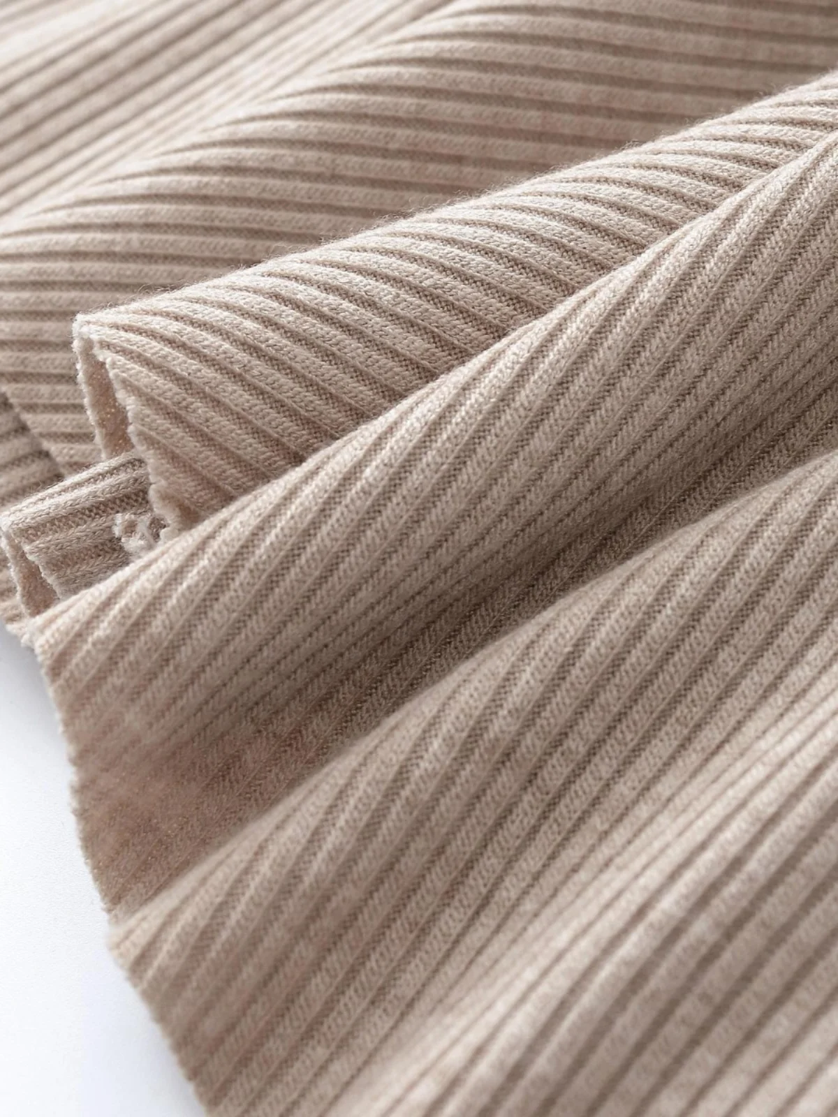 Romantic  Color Knitted ort Dr Women's Slimming V-Ne Long Sve Vest A-Line Skirt High Waist Commute Sle Sprin...