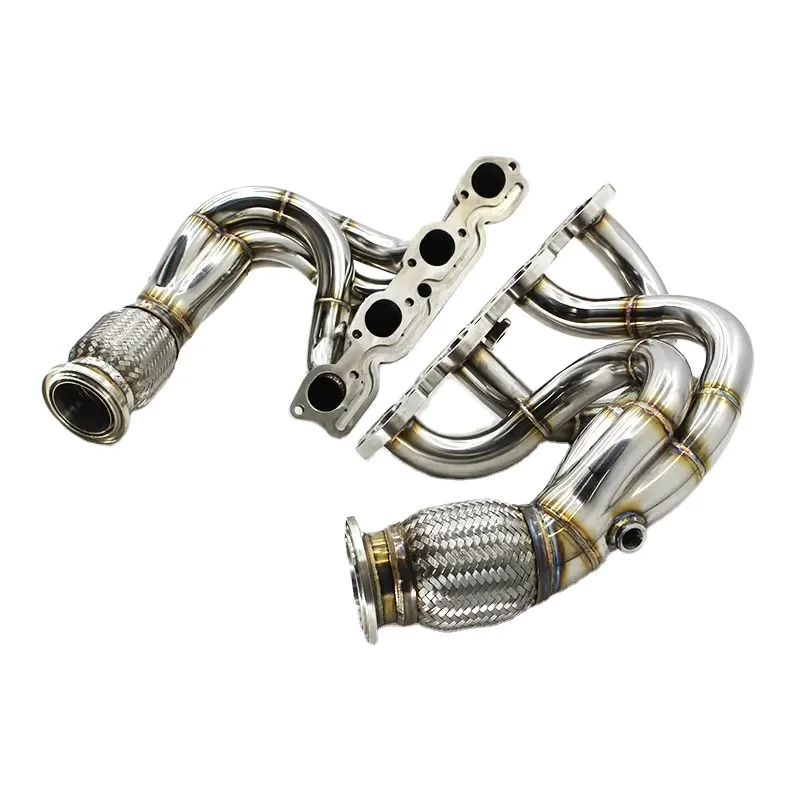 The first section of plantain For Ferrari 458 4.5 2013-2016 Exhaust Pipe Stainless Steel Newly upgraded high quality engine vort