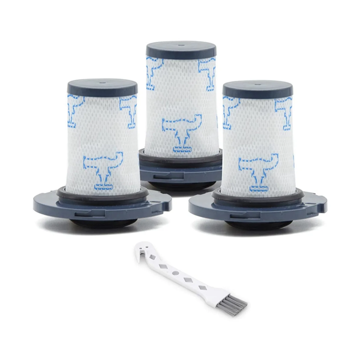 3 Pack ZR009007 Filter for Rowenta Vacuum Cleaner RH9890WO RH9879WO X-FORCE FLEX Replacement Filter