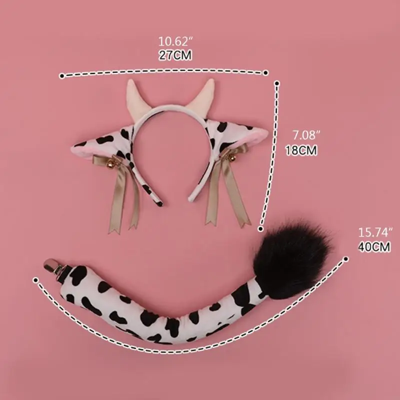LXAD COSPLAY FURRY HEADST HAST SET AINAIN COW