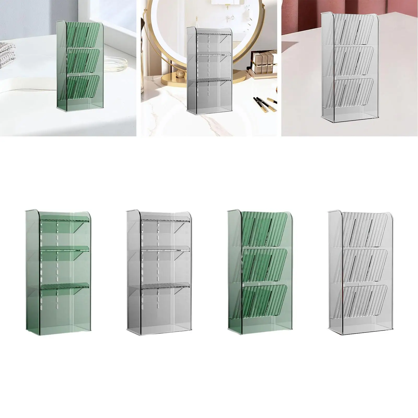 Cosmetics Organizer Stand Bathroom Rack Organizer Spice Rack Organizer Makeup Storage for Vanity