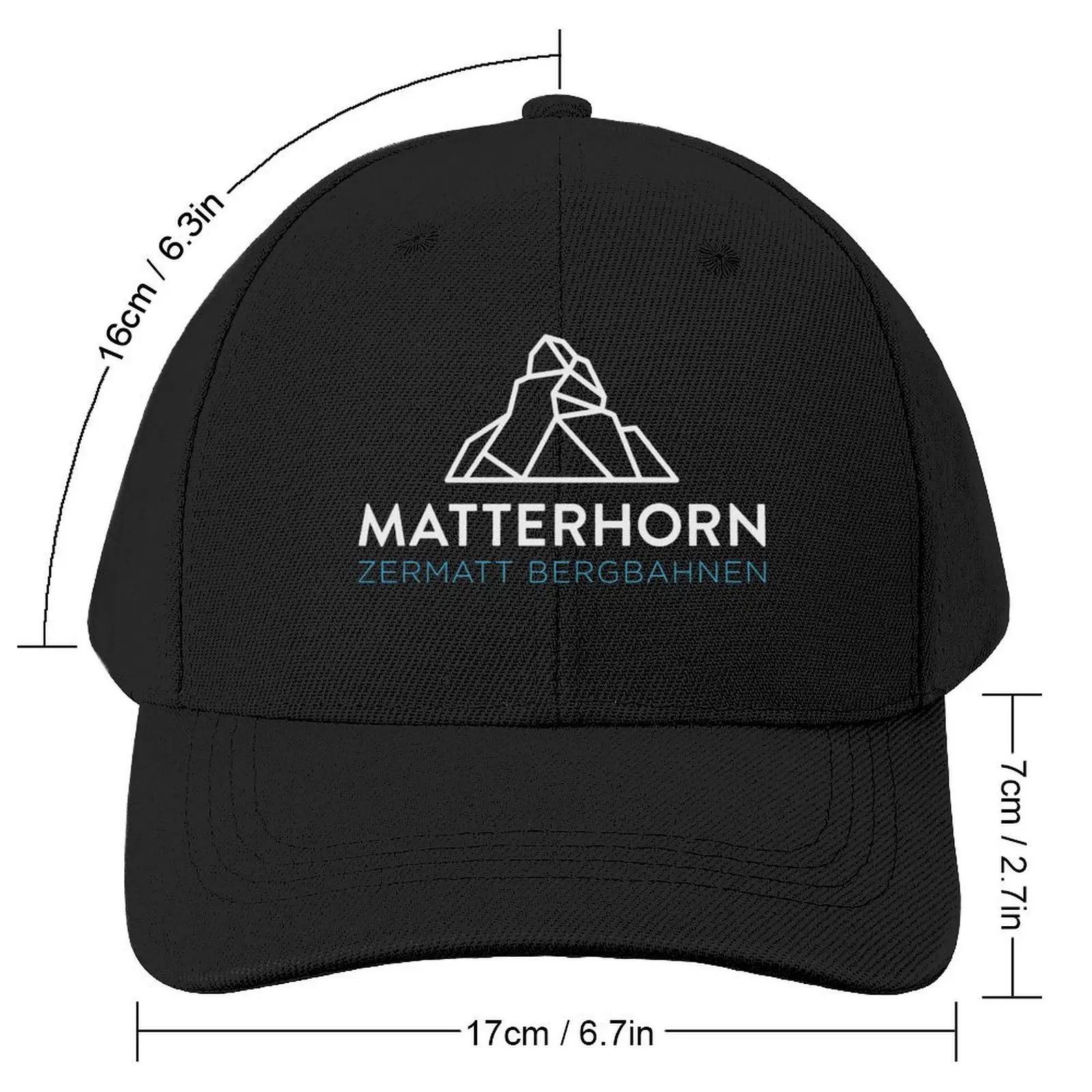 Love Skiing Swiss Alps Zermatt Breuil-Cervinia Valtournenche Ski Resort Matterhorn Baseball Cap