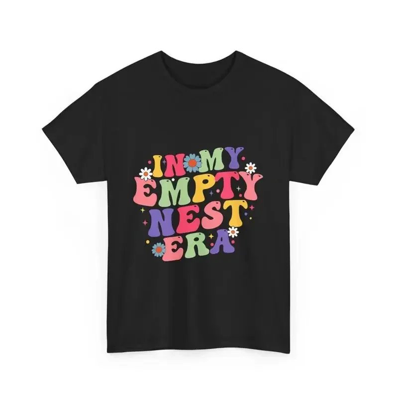 In My Empty Nester Era T Shirt Retro Colorful Quote Fun Casual