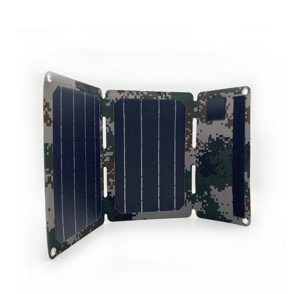 PVC Panel Monocrystalline Foldable 2*15W Solar  Energy Supplies Stabilizing Stand Adjust the Angle Easily