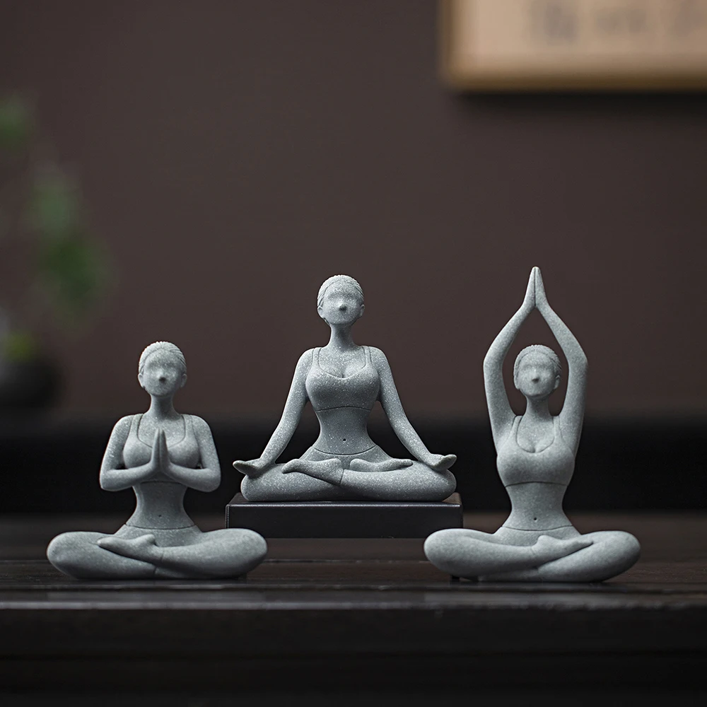Yoga-Mädchen-Statue, Sandstein – Zen Yoga Fitness Bewertung und Preis