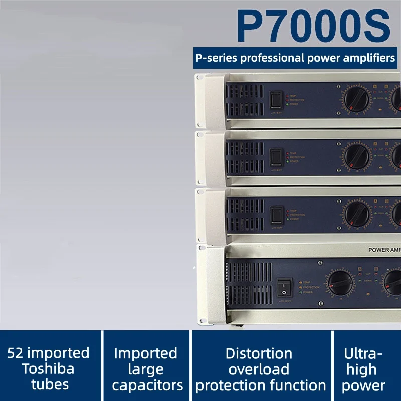 New P9500S Professional Power Amplifiers 1500W*2 Channels Audio Power Amplifier for Stage Performance 220v KTV Power Amplifier