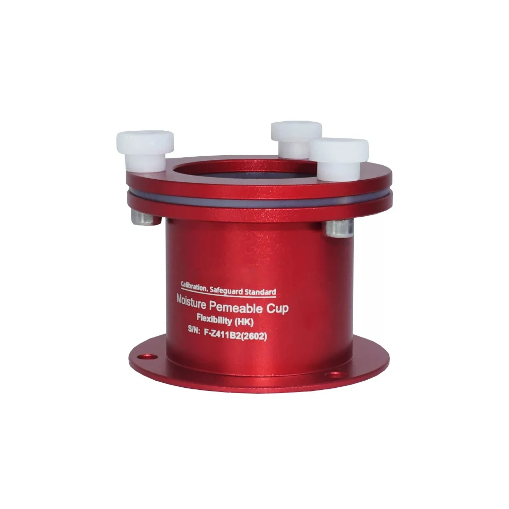 Water Vapor Transmission Rate Cup WVTR Moisture Permeability Cup Space Aluminum Standard Cylinder Single Nut Red F-Z411B2