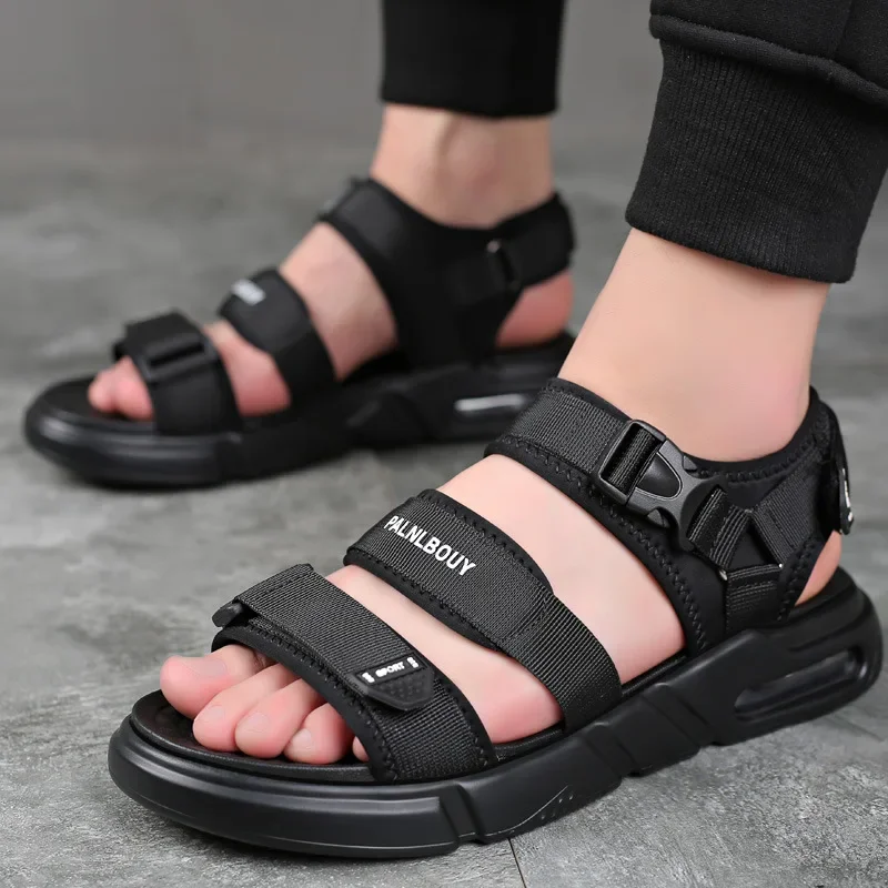 

2026High Quality Sandals Men Fashion Outdoor Beach Comfort Casual Shoes Summer Male Large Size Sandalias Platform Rome Sandals