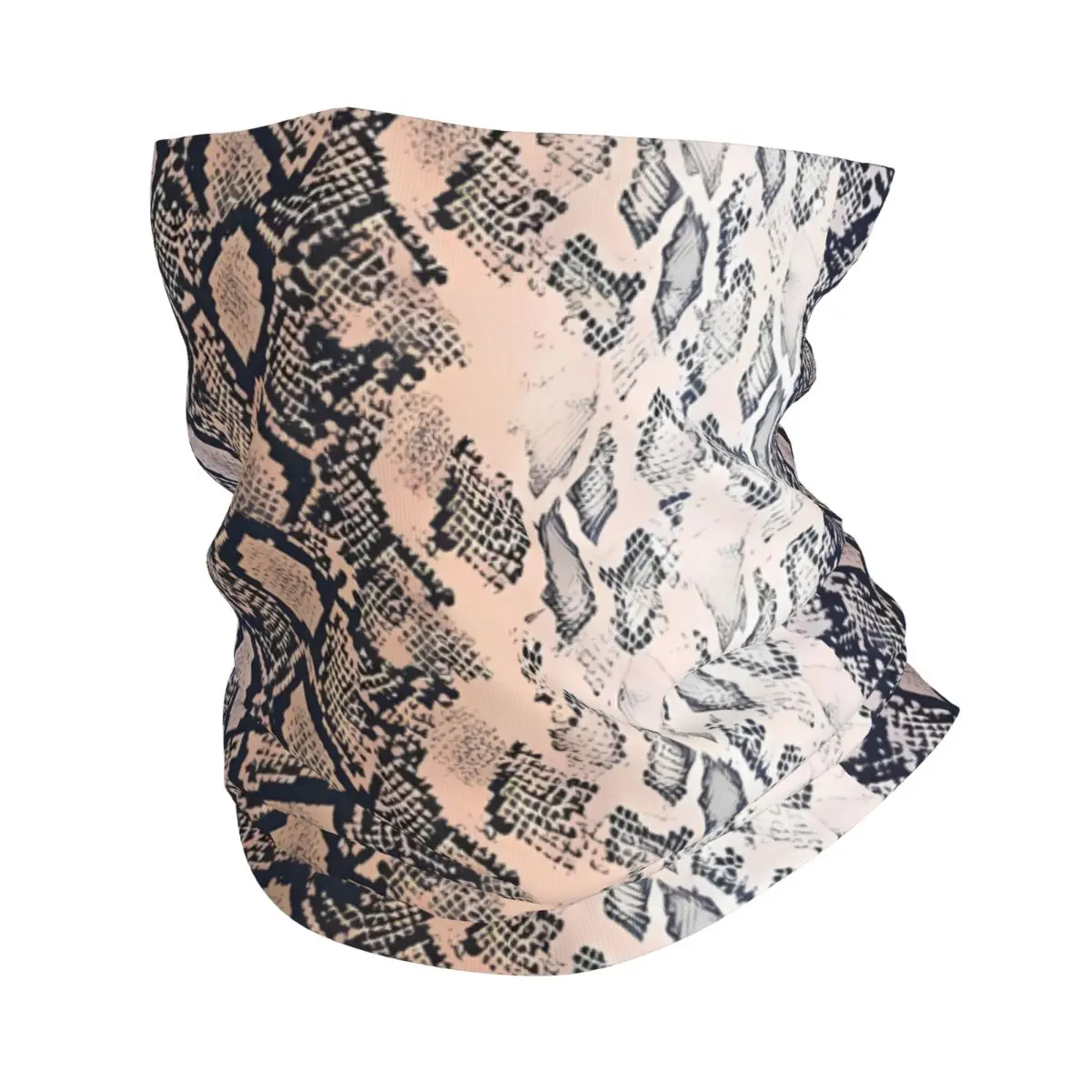 Snakeskin Scarf Neckerchief Neck Face Mask Polyester