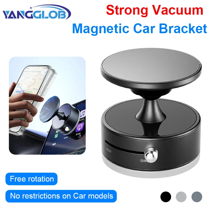 

Многофункциональное автомобильное крепление Black Tech, магнитное поглощение, вакуумная адсорбция, вращение на 360 градусов, складной держатель для мобильного телефона