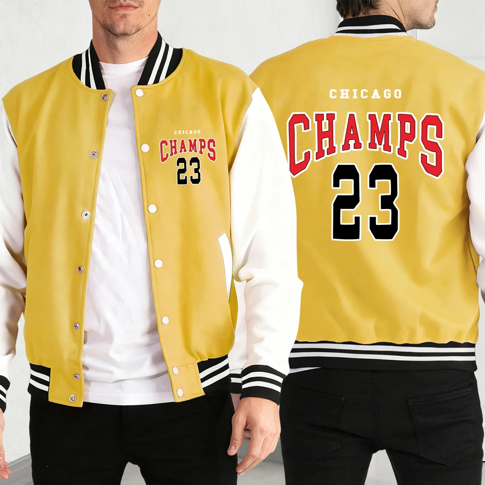 

Чикаго 23, бейсбольный трикотаж Achieved Success, мужские свободные американские куртки в стиле Харадзюку, флисовый мягкий топ, унисекс, осенняя винтажная одежда