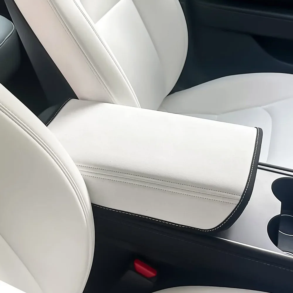 For Tesla Model 3 Model Y Center Armrest Protection Cover Armrest Protection Cover Storage Box Mat Car Interior Trim Accessories