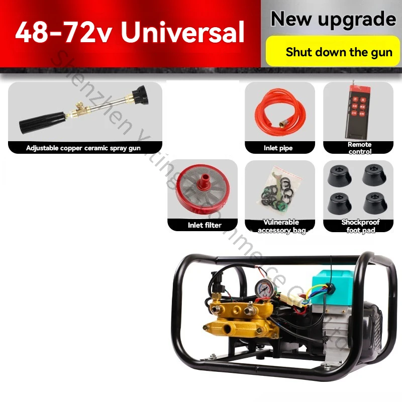 48V 60V 72V Electric Sprayer High Voltage Agricultural New Remote Control  Tricycle Fruit Tree New Spray