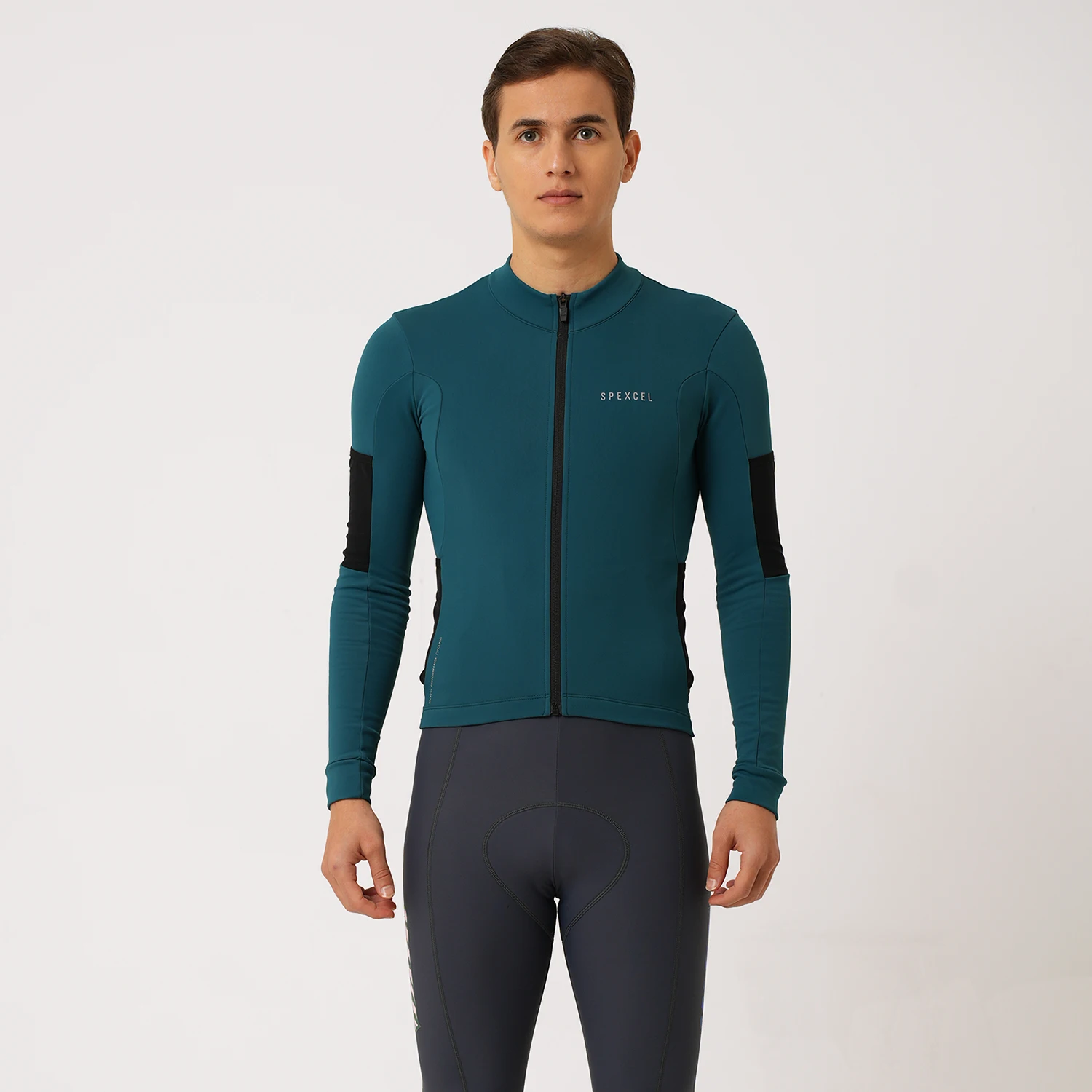 SPEXCEL NewEST  Winter Cargo Thermal Fleece Cycling Jersey Road Mtb bicycle wear Long sleeve Nylon thermal fabric man