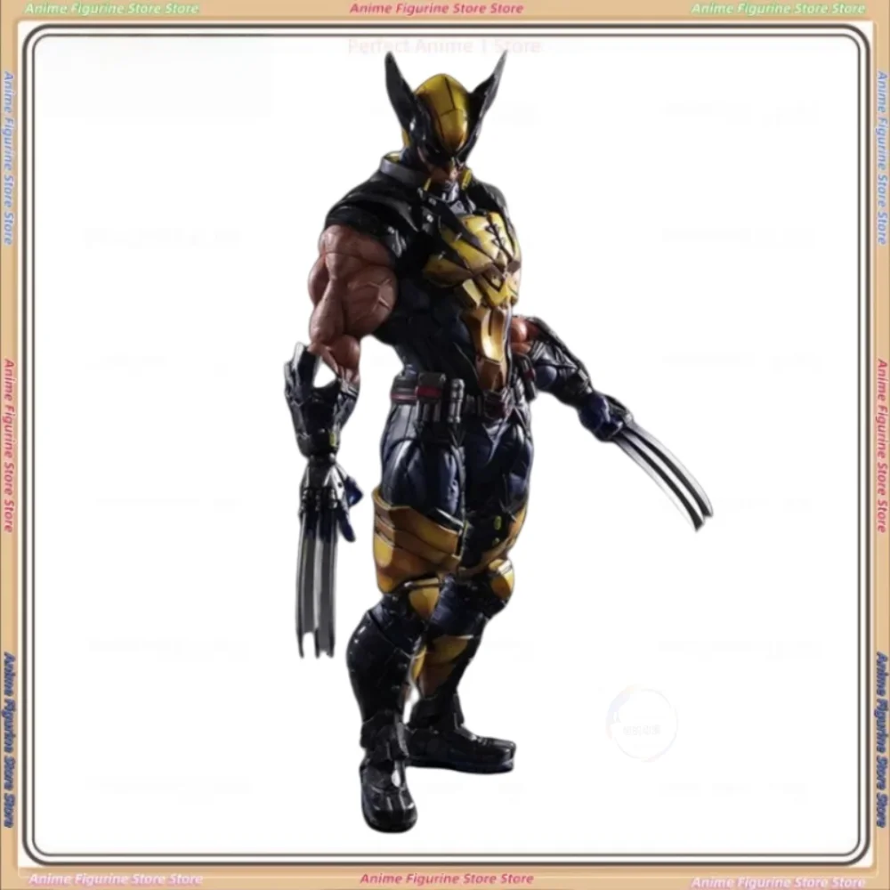 28cm Marvel Wolverine X-MEN Action Figure Ornaments Pvc Figure Animation Peripherals Ornament Desktop Display Birthday Gift Toys