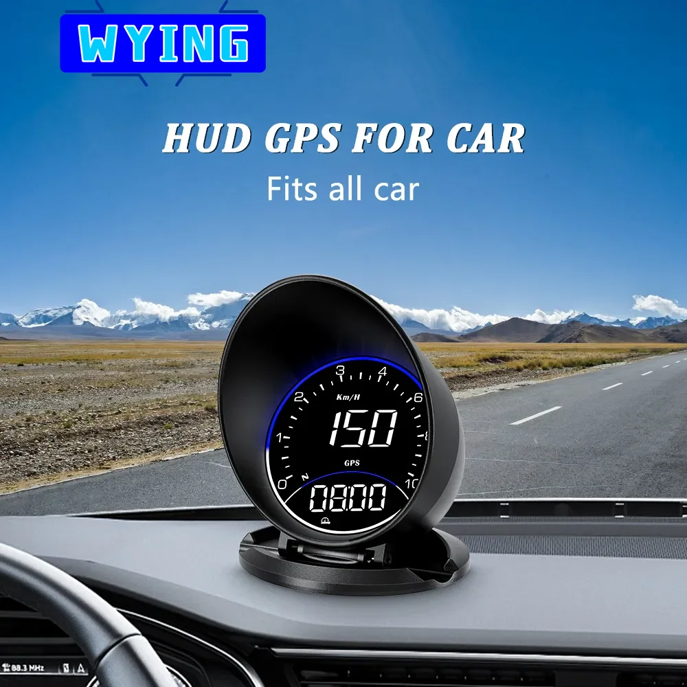 

WYING G6 GPS Car HUD Speedometer Head Up Display Mileage Time Fatigue Driver Alarm Smart Gadgets Electronics Accessories