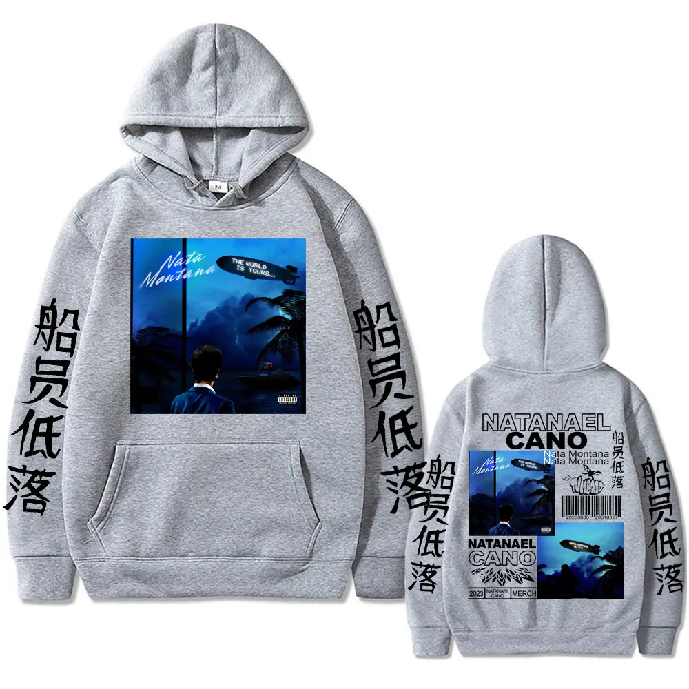 Rare Natanael Cano Nata Montana Graphic Hoodie Men Women Hip Hop Casual Oversized Sweatshirt Male Streetwear Men's Trend Hoodies