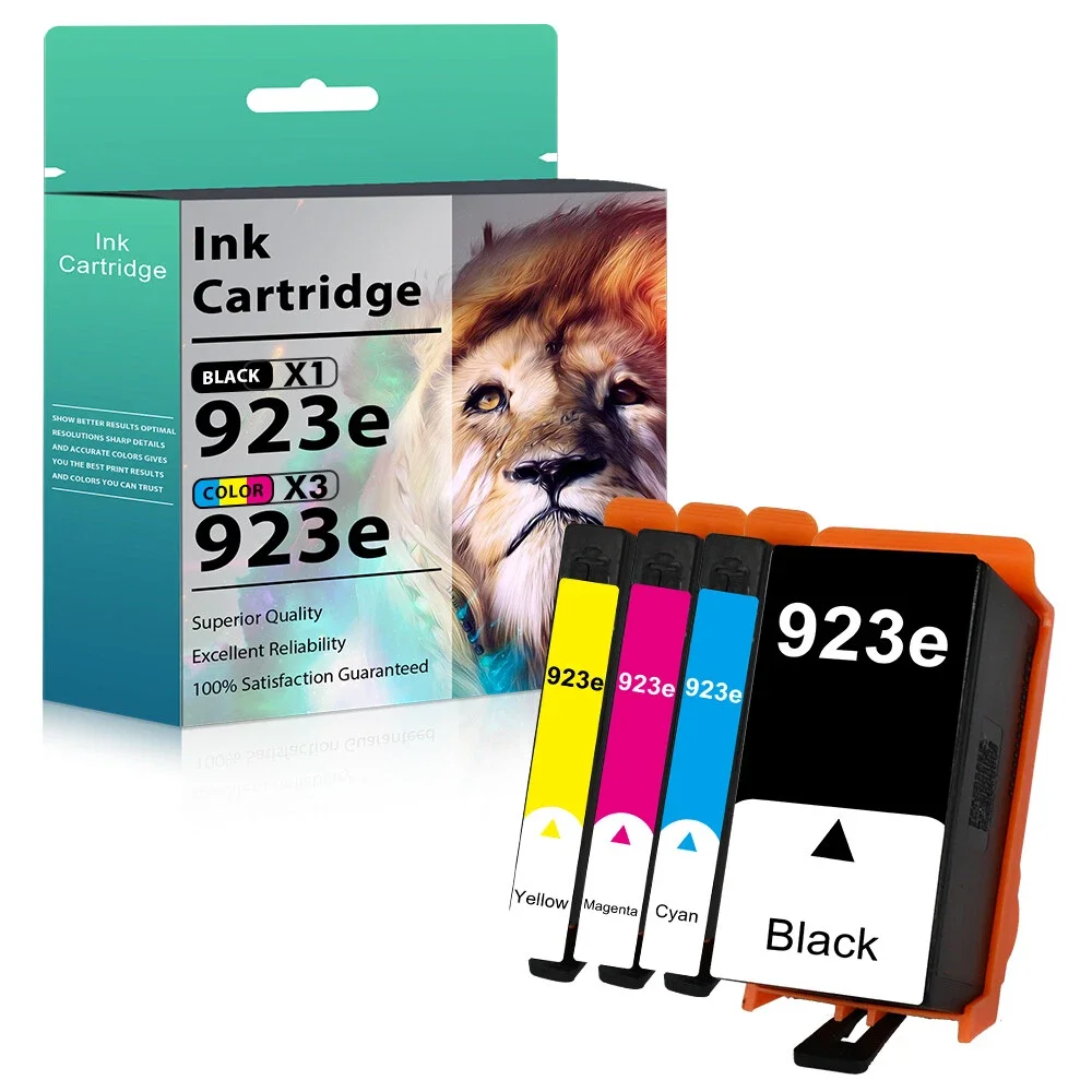 

4 Pack Ink Cartridges for 923 8120 8122e 8125e 8130