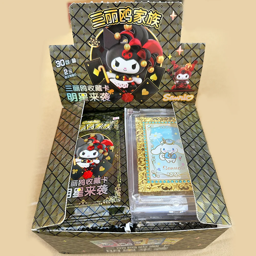 Sanrio Anime Trading Collectible Card Kuromi My Melody Hello Kitty Character Game Card Peripheral Toys Children\'s Birthday Gift