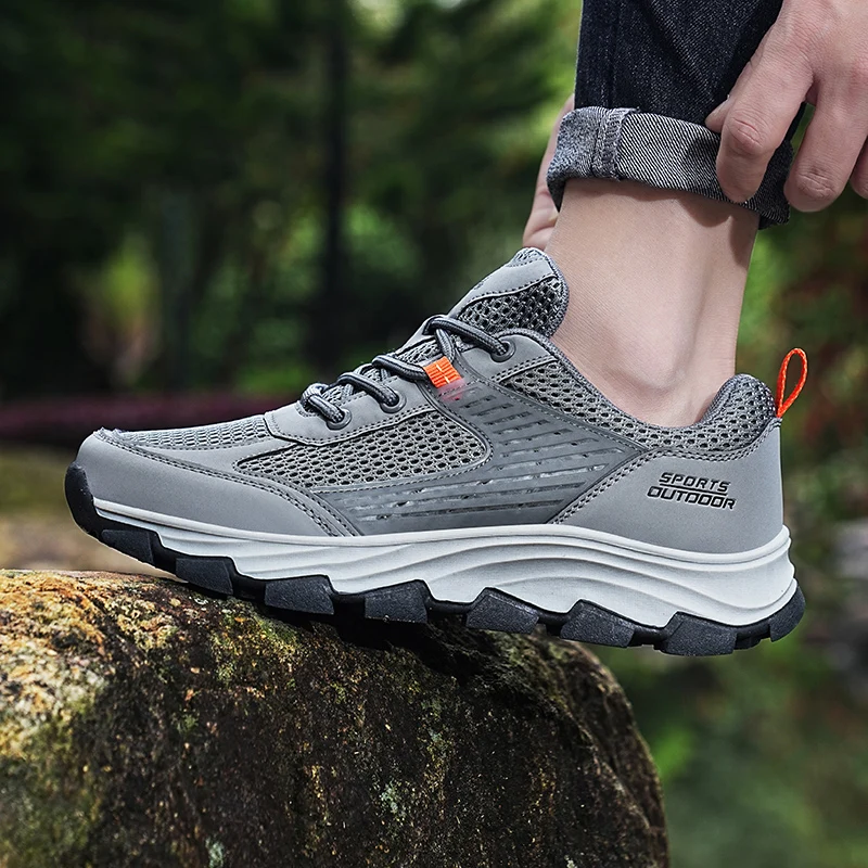 

Unisex Summer Breathable Sports Hiking Shoes Men Outdoor High Quality Camping Sneakers Women Non-Slip Casual Walking Shoes 35-46