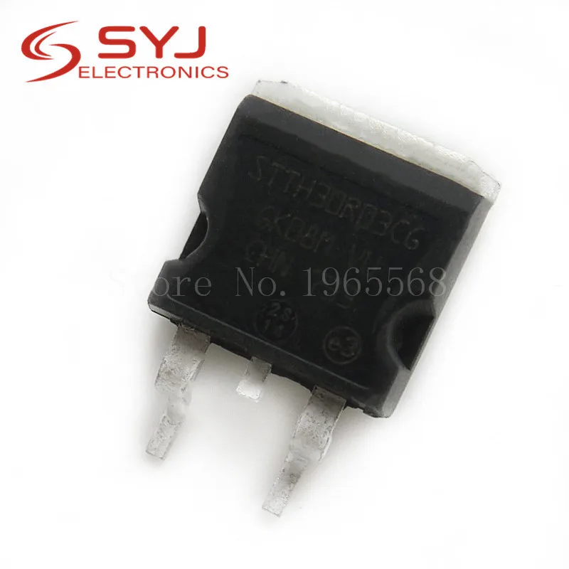 STTH30R03CG STTH30R03 30R03 TO-263 300V 30A, novo e original, em estoque, 5pcs por lote