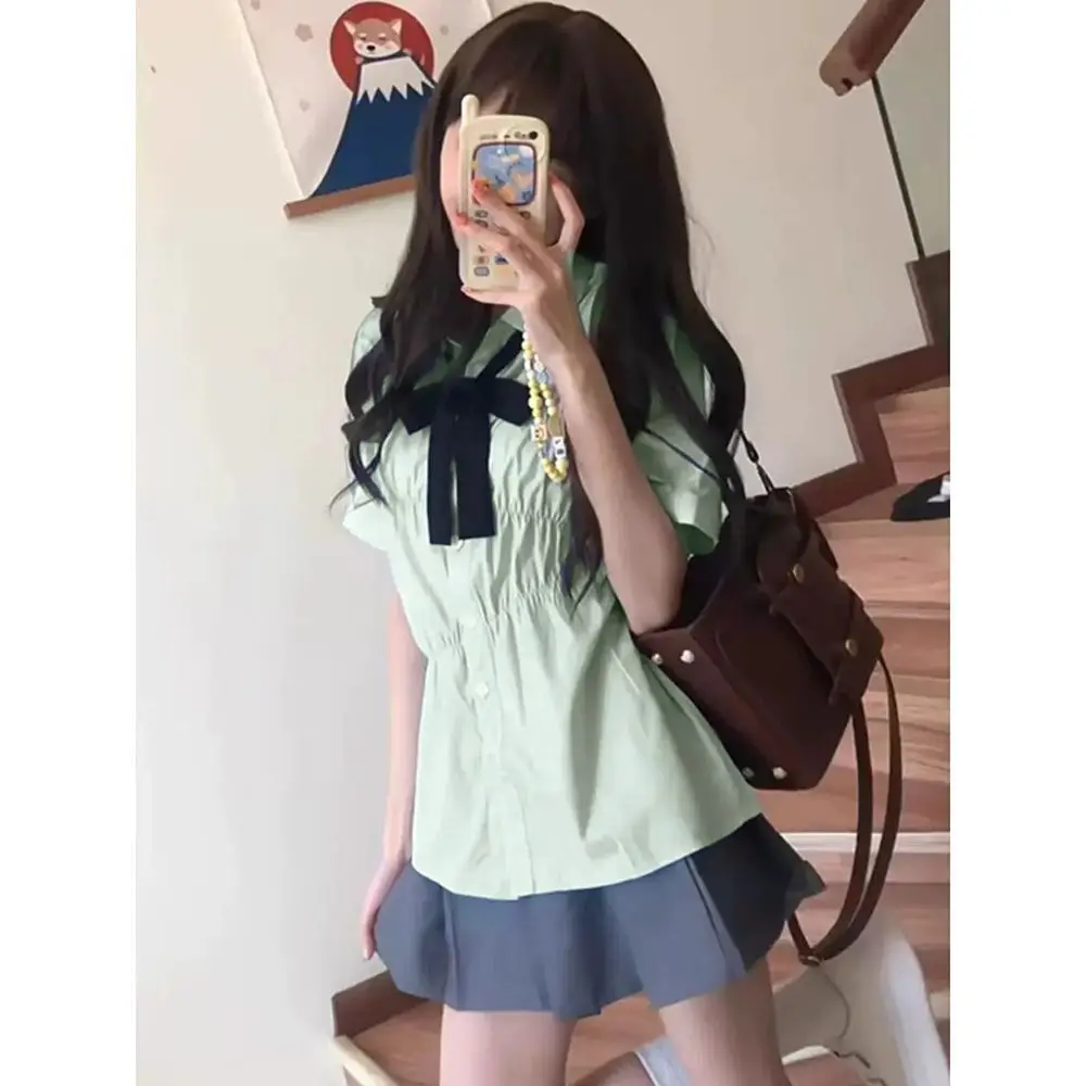 Camisas de manga curta femininas em relevo crinkle frisado dandelion vintag estrelas lado futuro dobrável ms casa resto ornamental semi