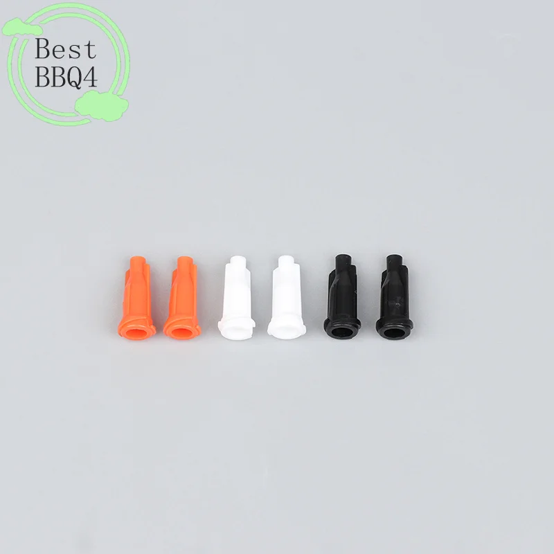 BBQ4 100Pcs Plastic Syringe Tips Caps Injector Dispenser Dispensing Needle Sealing Plug Standard Syringe Luer Stop Caps Supplies