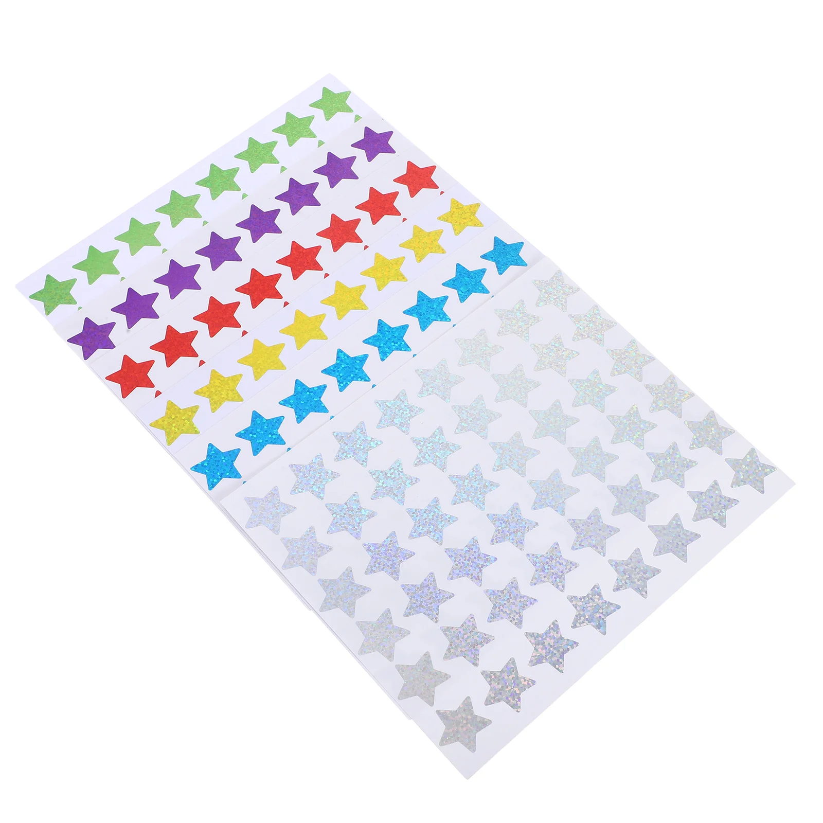 24 Sheets Small Star Stickers Holographic Kids Reward Behavior Chart Incentive Teacher Classroom Supplies Star Sticker