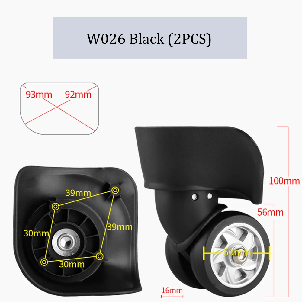 Suitable For Samsonite Luggage Wheel Trolley Case Wheel Pulley Sliding Casters Universal Wheel Repair Slient Wear-resistant