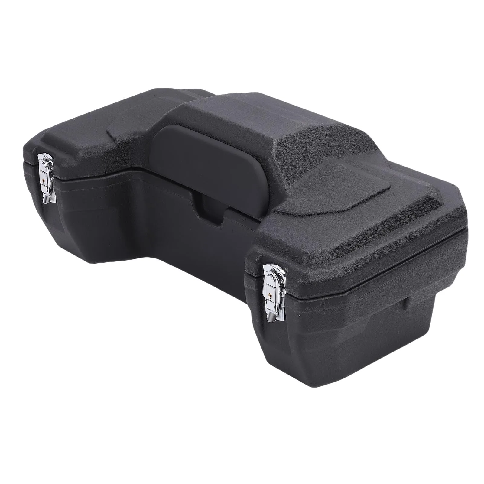 ATV صندوق تخزين خلفي 55L سعة كبيرة مقاوم للمطر ATV صندوق الأمتعة الخلفي مع مسند الظهر وقفل أمان للمشي لمسافات طويلة والتخييم #3